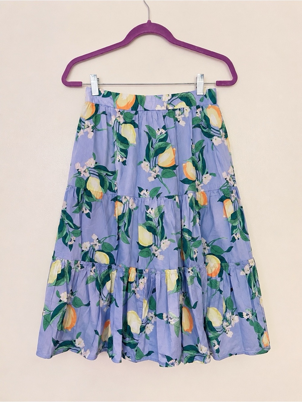 Ann Taylor Factory Petite Lemon Print Skirt – Size 2P